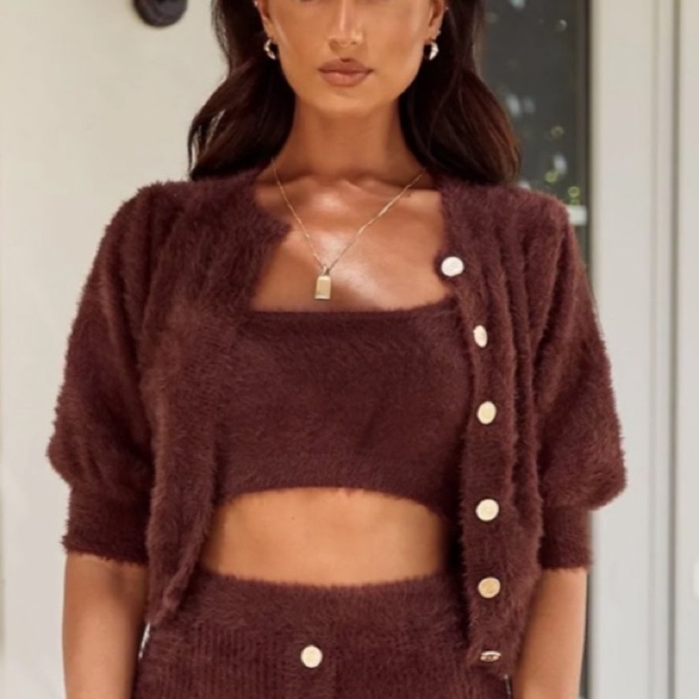 ALAMOUR THE LABEL fluffy matching set